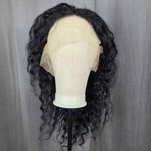 13x6 Lace Front Wig Deep Curl Pre-Plucked 100% Human Hair Glue-less Wig 26 Inch